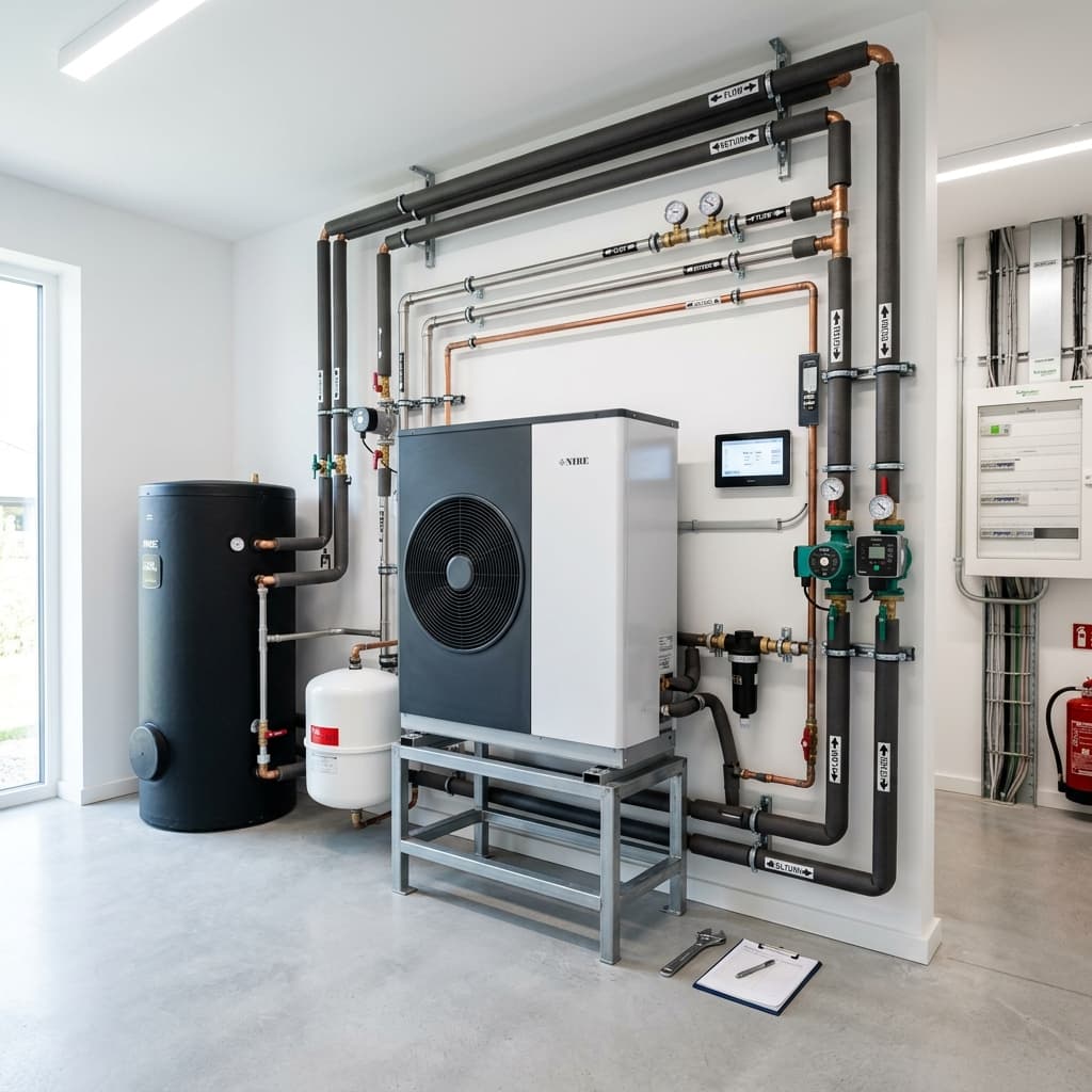 Installation de chauffage professionnelle