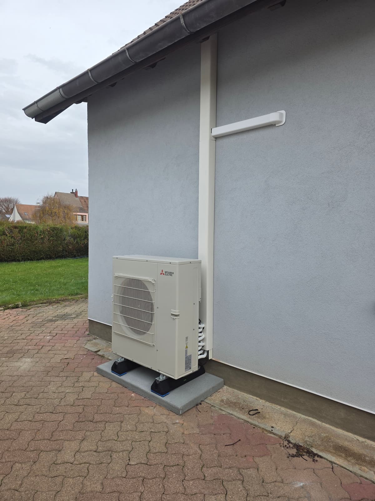 Installation d'un quadri-split Mitsubishi spécial grand froid